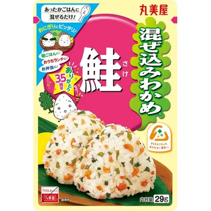 日本MARUMIYA丸美屋 饭团拌饭料 鲑鱼裙带菜风味 29g