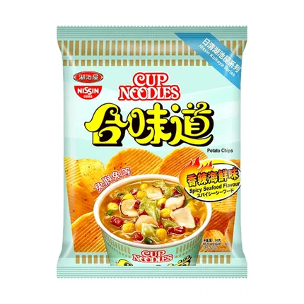 保质期2025-09-07 | 日本NISSIN日清 合味道薯片 香辣海鲜味 50g