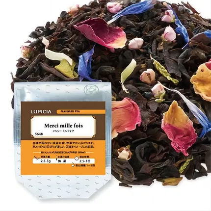日本LUPICIA Merci mille fois 白桃草莓红茶 5648 袋装 50g