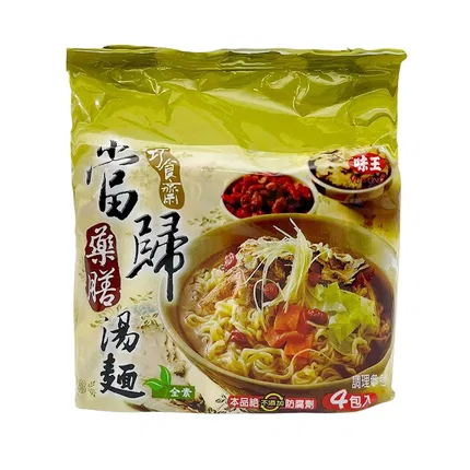 台湾VE WONG味王 当归药膳汤面 85g*4包