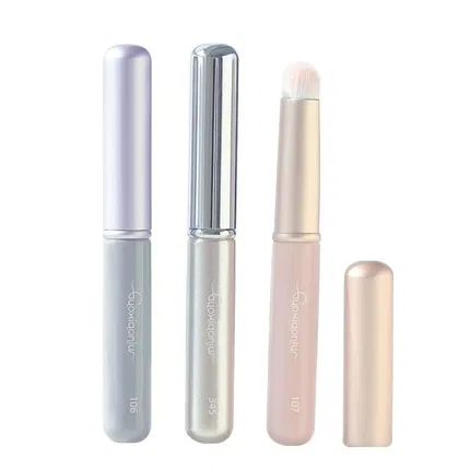 郭小妞 短柄圆头带盖唇刷