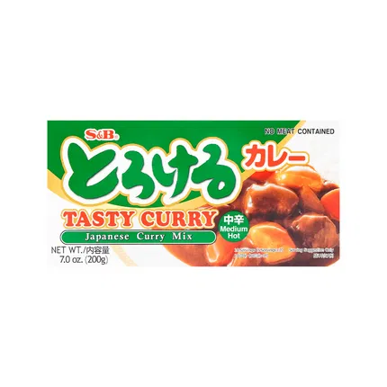 日本S&B TASTY CURRY 职人特浓咖喱块 中辛 200g