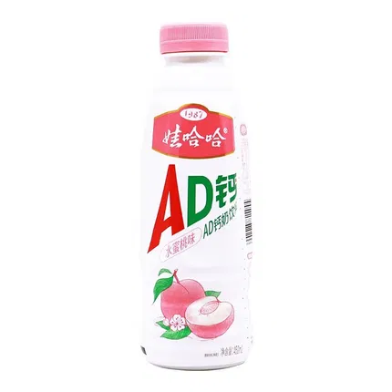 娃哈哈 AD钙奶 水蜜桃味 450ml