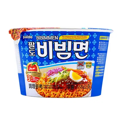 韩国PALDO八道 酸甜凉拌面 碗装 115g