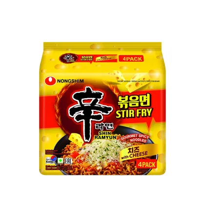韩国NONGSHIM农心 辛拉面 芝士炒面 136g*4包入