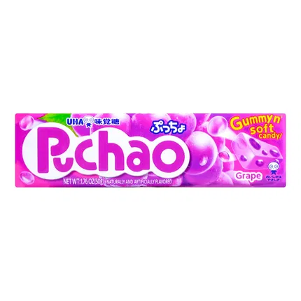 日本UHA悠哈 PUCHAO 果汁夹心味觉糖 葡萄味 50g