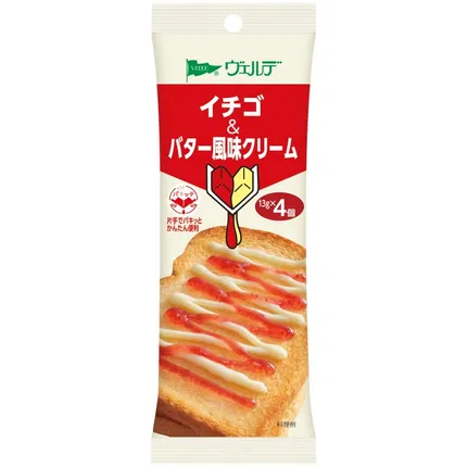 保质期2025-11-16 | 日本AOHATA 吐司酱 草莓黄油味 13g*4枚