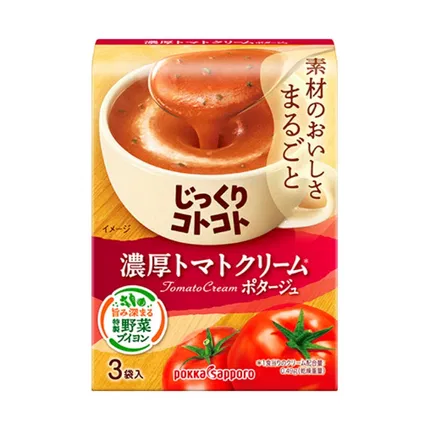 日本POKKA SAPPORO 浓厚奶油番茄浓汤 内含3袋