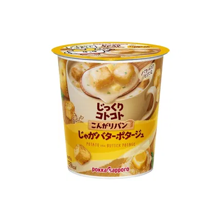 日本POKKA SAPPORO 脆皮面包 土豆黄油浓汤 31g 杯装