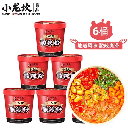 【6桶】小龙坎 酸辣粉 102g*6桶