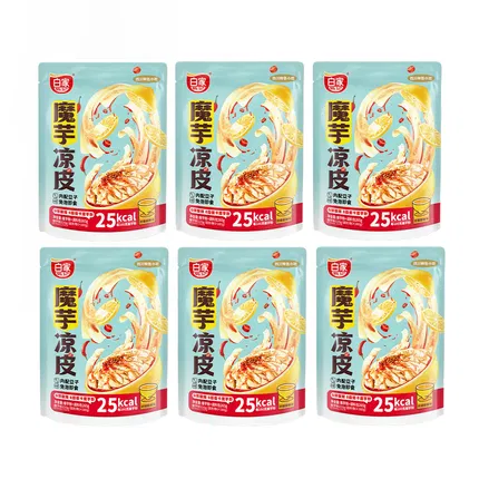 【6包】白家 陈记 魔芋凉皮 柠檬酸辣味 265g*6包
