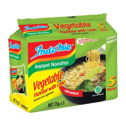 印尼INDOMIE营多 捞面 青柠味 75g*5包入