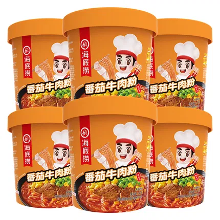 【6桶】海底捞 番茄牛肉粉 147g*6桶