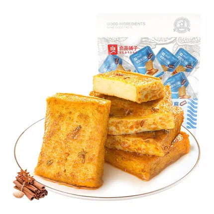 良品铺子 嫩嫩鱼豆腐 烧烤味 185g 独立包装