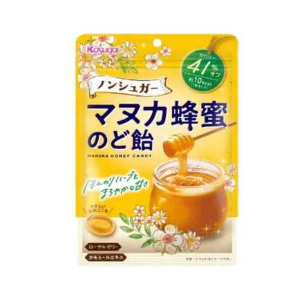 日本Kasugai春日井 麦卢卡蜂蜜润喉糖 无糖 65g