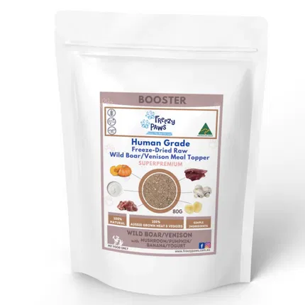 Freezy Paws 野猪鹿肉冻干配蔬果酸奶Mix 猫狗通用 80g