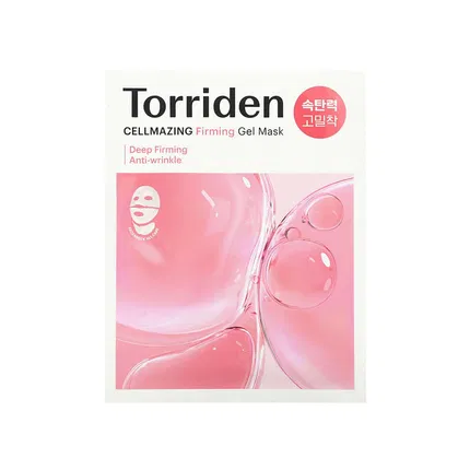 韩国Torriden桃瑞丹 CELLMAZING 胶原蛋白紧致凝胶面膜 内附颈膜 45ml 单片入