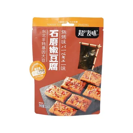 超友味 石磨嫩豆腐 烧烤味 158g 独立包装