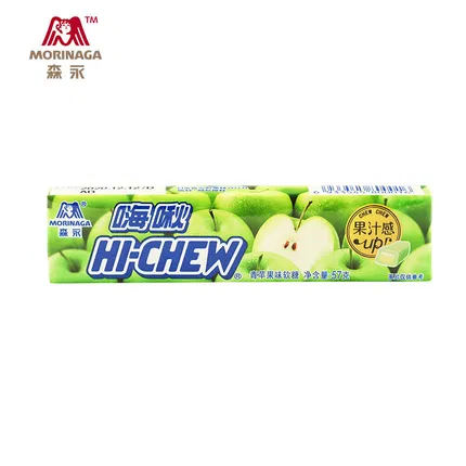 日本MORINAGA森永 Hi-Chew 果汁软糖 青苹果味 内含12粒