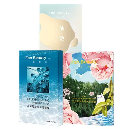 【3盒】FAN BEAUTY DIARY美黎汎 芍药+海葡萄+油橄榄面膜组合 5片*3盒入