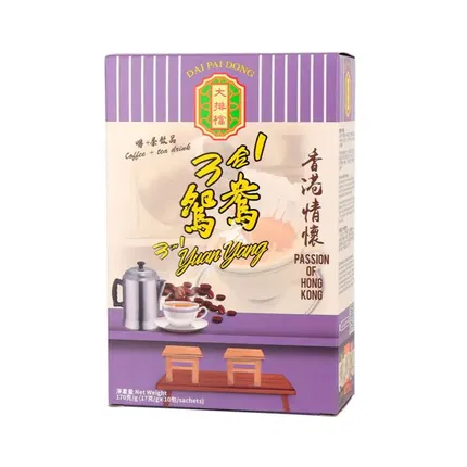 保质期2025-09-14 | 香港大排档 即溶3合1鸳鸯 17g*10包入
