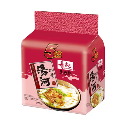 香港SAUTAO寿桃 排骨味 汤河粉 75g*5包