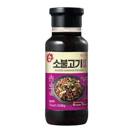 韩国O'Food清净园 韩式牛肉烤肉酱 瓶装 500g