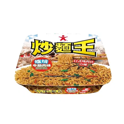 香港公仔 炒面王 盐烧牛肋肉味 108g