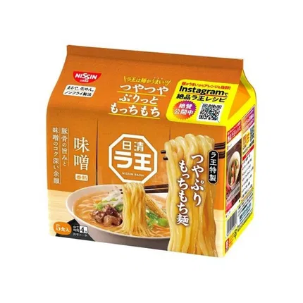 日本NISSIN日清 拉面王 味噌口味拉面 99g*5包入