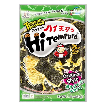 泰国TAOKAENOI老板仔 天妇罗海苔脆 原味 40g