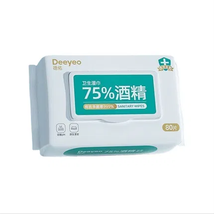德佑 75%酒精卫生湿巾 185*140mm 80抽入