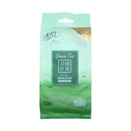 清风 茶臻丝宠系列 茉莉花茶香湿巾 10片入