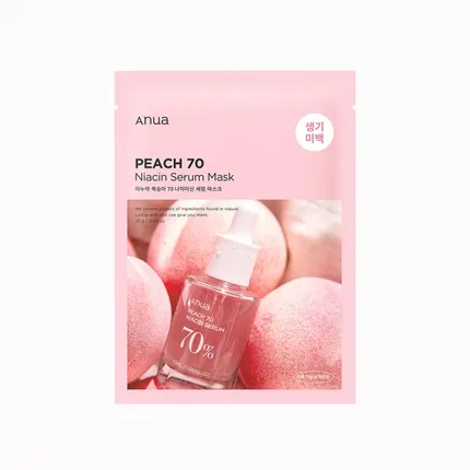 韩国ANUA PEACH 70 桃子烟酰胺精华面膜 单片入