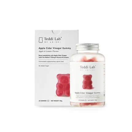 澳洲Unichi 苹果醋 小熊软糖 180g 内含60粒