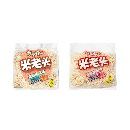 米老头 满嘴香 青稞米饼 400g 独立包装 2味选