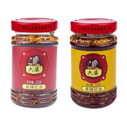 保质期2026-01-07 | 六婆 油泼辣子 220g 2味选