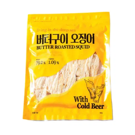 韩国SHINHWA 烤鱿鱼片 黄油风味 100g