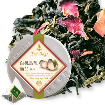 日本LUPICIA Momo Oolong 白桃乌龙 极品 8231 铁盒装 茶包 内含10包