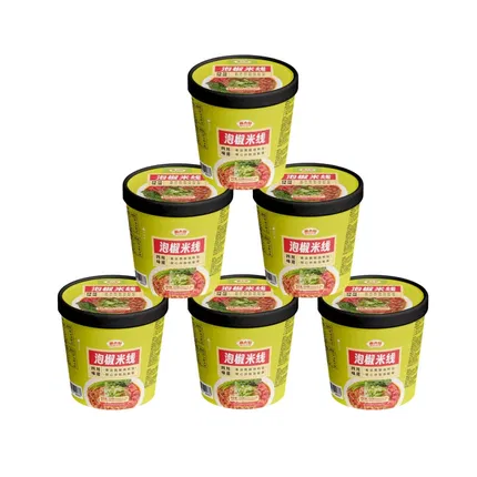 【6桶】麻六记 泡椒米线 134g*6桶