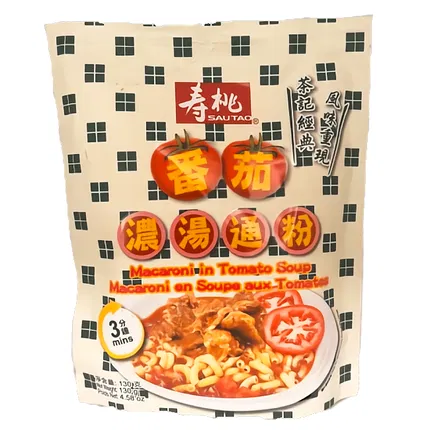 香港SAUTAO寿桃 番茄浓汤通粉 130g