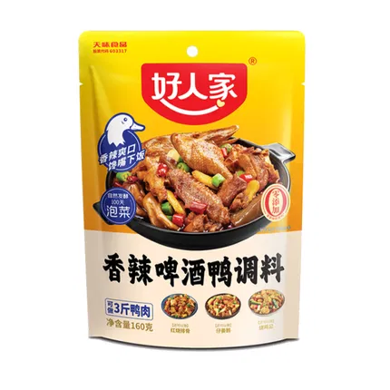 保质期2025-11-16 | 好人家 香辣啤酒鸭调料 160g