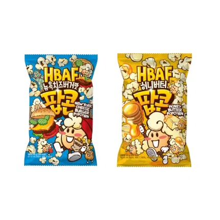 韩国HBAF芭蜂 爆米花 80g 2味选