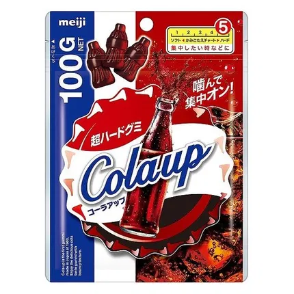日本MEIJI明治 Colaup超弹力软糖 可乐味 100g