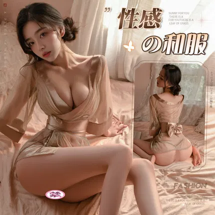 MANYAN曼烟 细闪透视和服 9685