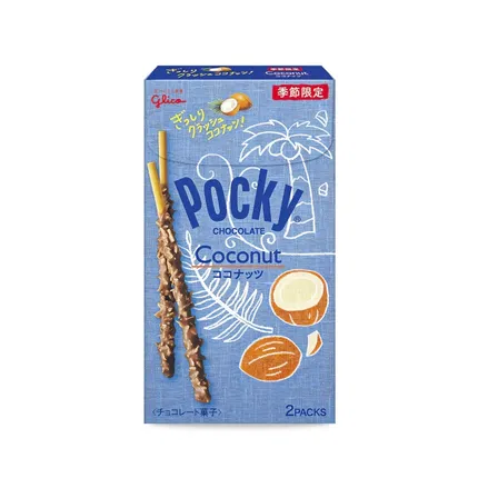 【季节限定】日本GLICO格力高 Pocky 椰子巧克力饼干棒 44g