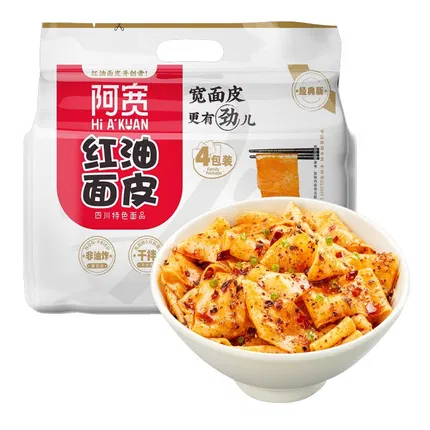 阿宽 红油面皮 四联包 麻辣味 400g