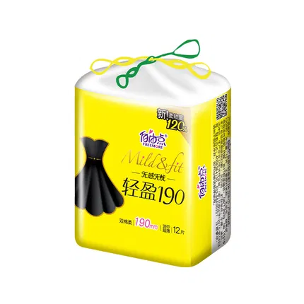 自由点 无感无忧系列 轻盈卫生巾 190mm*12片