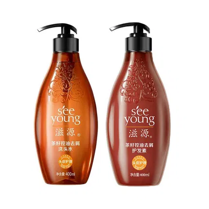滋源 茶籽控油去屑洗护套装 400ml*2