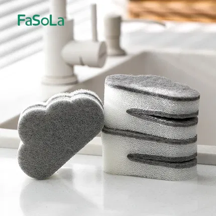 FaSoLa 云朵洗刀海绵擦 灰色