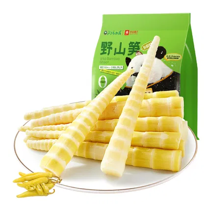 良品铺子 野山笋 量贩装 泡椒味 600g 独立包装